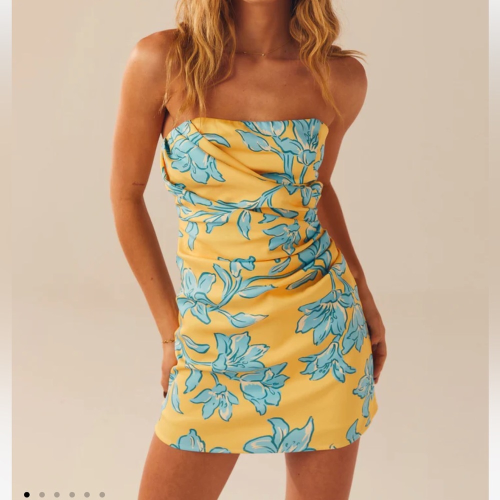 Peppermayo Tuscany Mini Dress - Golden Bloom, Small, NWT